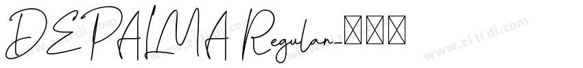 DEPALMA Regular字体转换